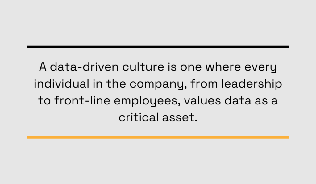definition of data driven culture