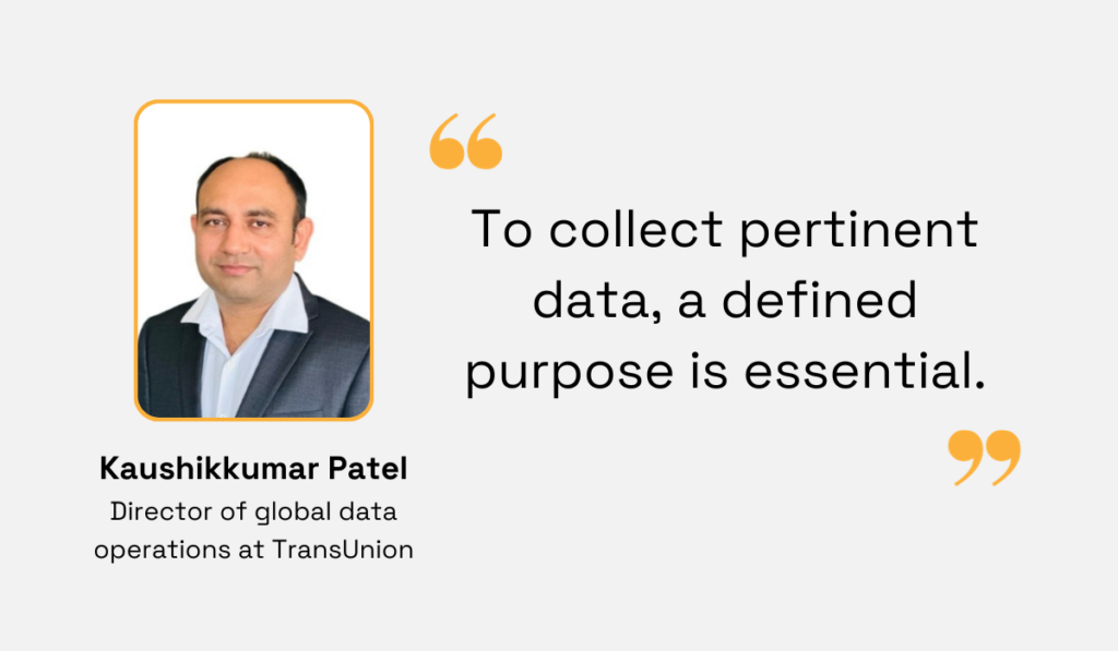 quote about the importance of purpose in collecting procurement data