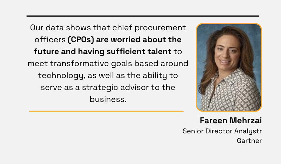 a quote about the concerns that procurement leaders have about the future talent availability