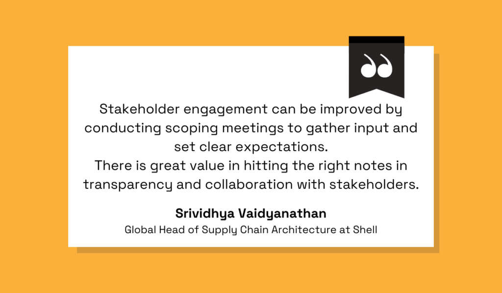 a quote explaining the importance of stakeholder engagement in procurement audits
