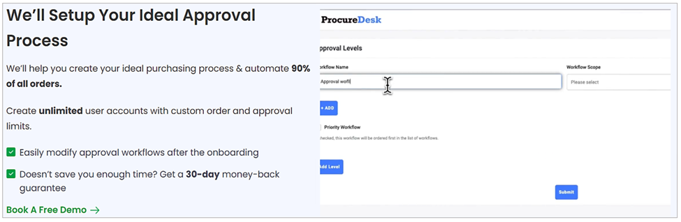 procuredesk tool screenshot