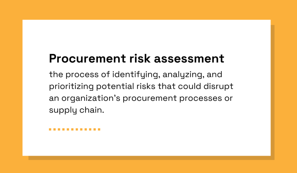 procurement risk assessment definition