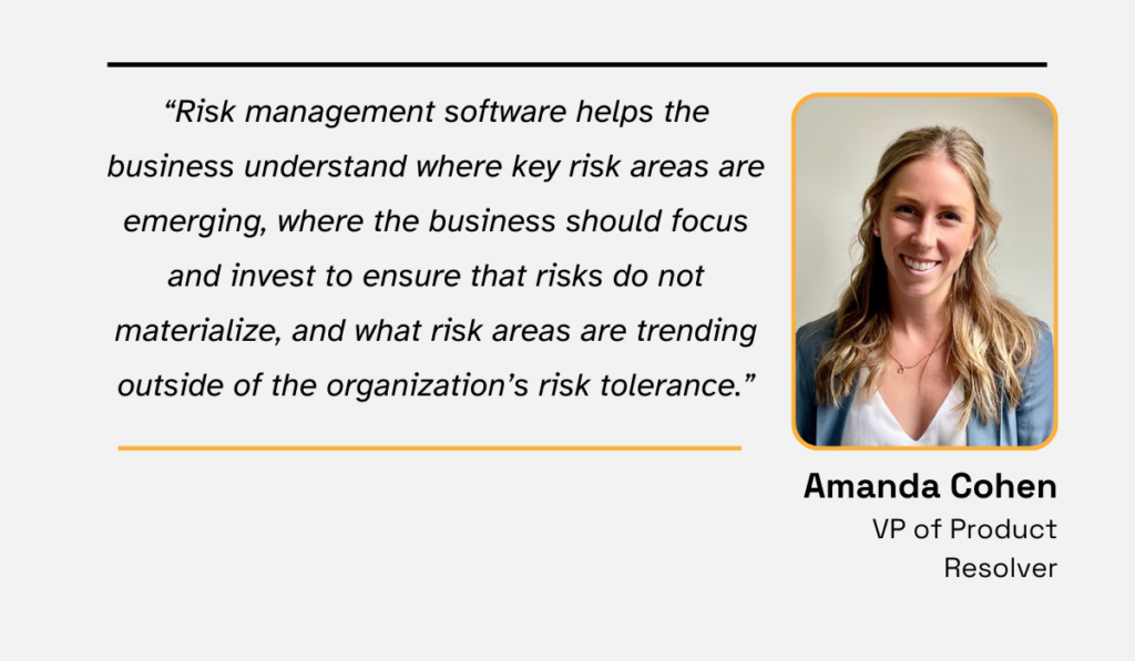 quote about the importance of risk management software for procurement