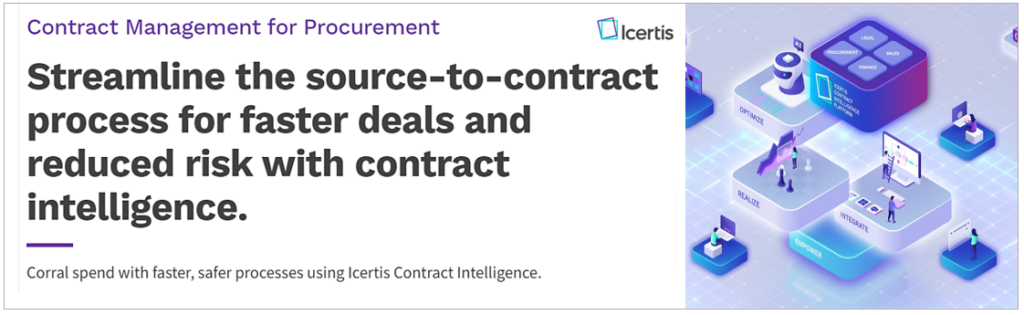 icertis contract management tool screenshot