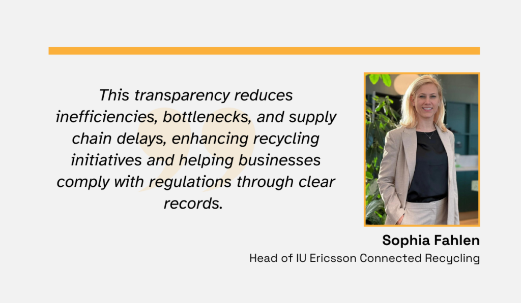 quote about how transparency in waste management helps companies comply with regulations