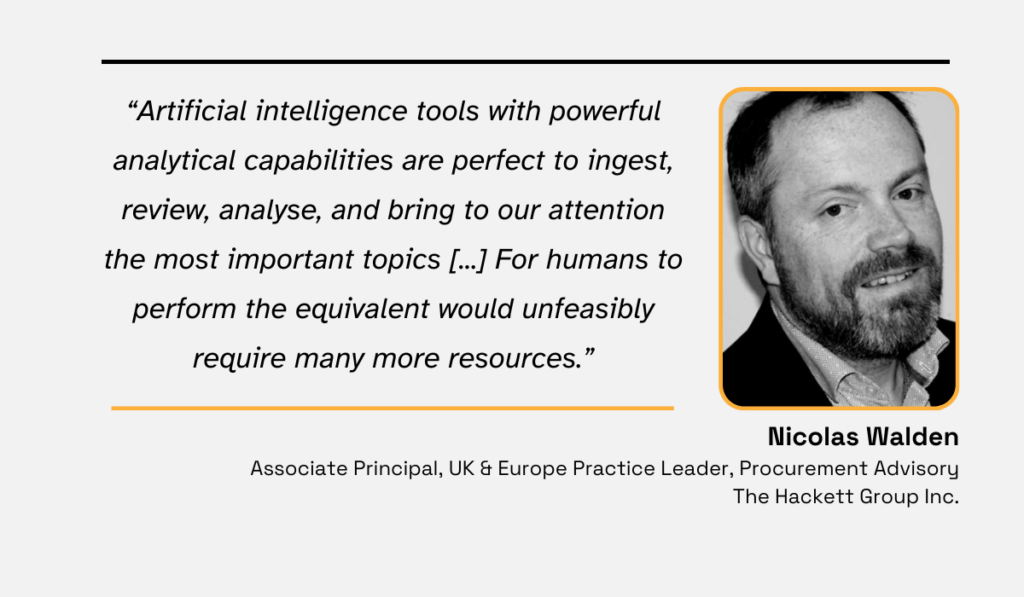 a quote explaining that ai tools are the perfect solution for analyzing vast amounts of data