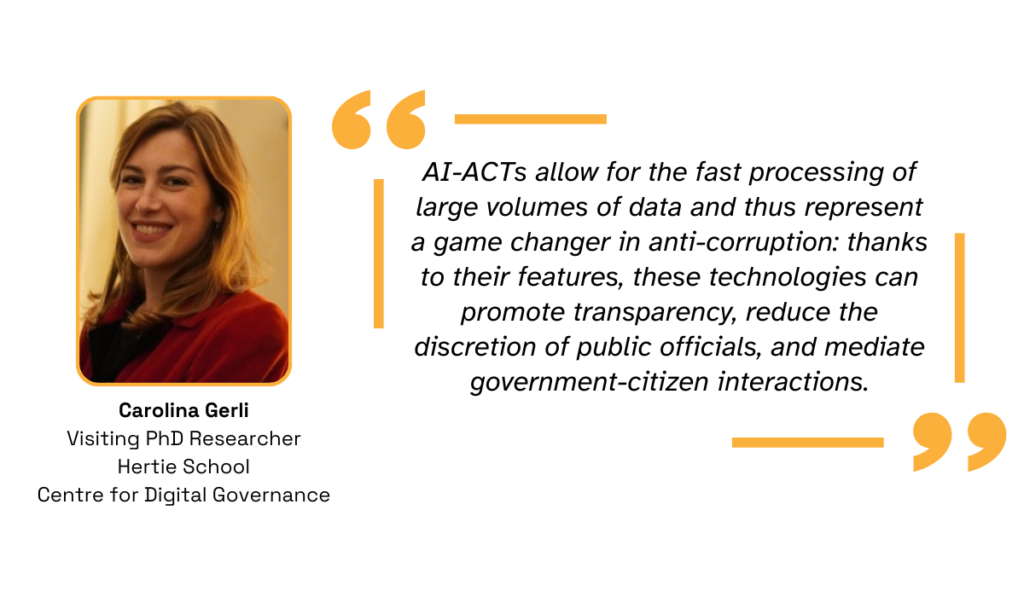 quote about the benefits of using AI as an anti-corruption technology in procurement