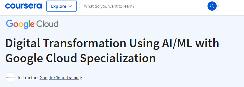 coursera digital transformation course screenshot