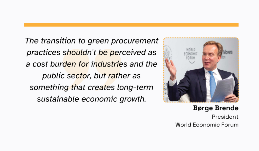 quote about the benefits of green public procurement