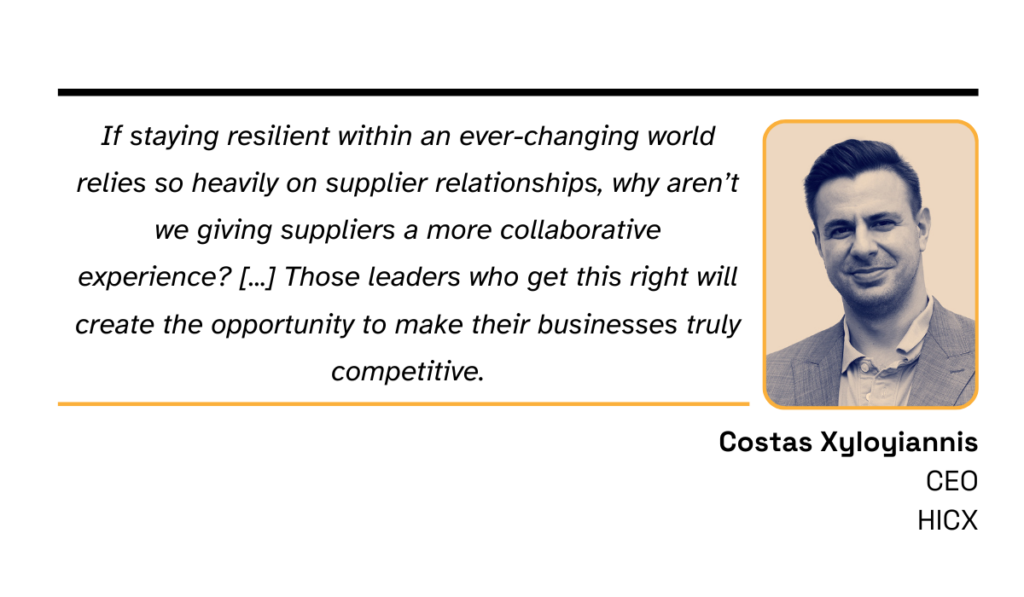 quote about creating a collaborative experience for suppliers in procurement