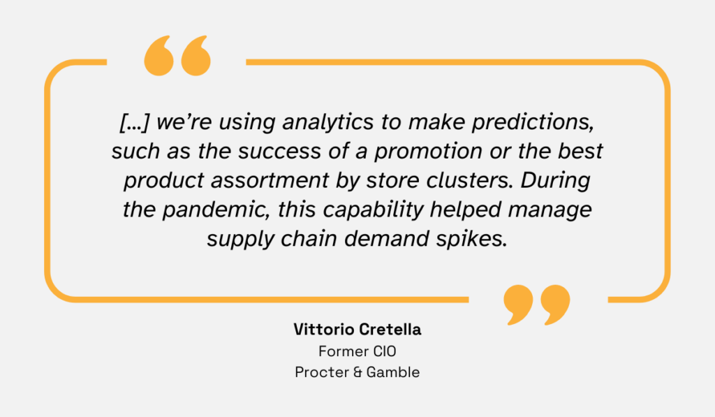 quote about the role of data analytics in supply chain risk management