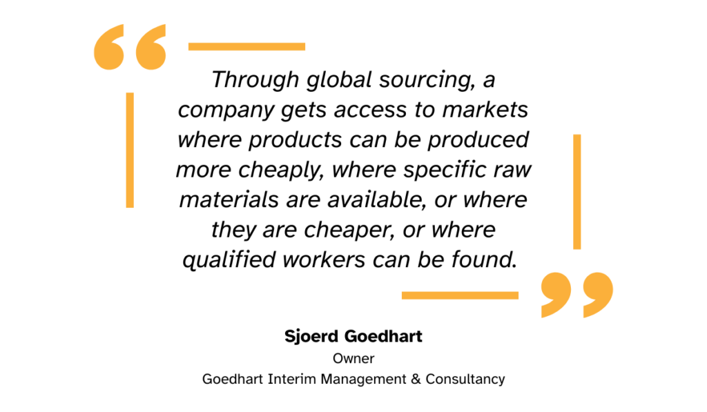 quote about the benefits of global sourcing