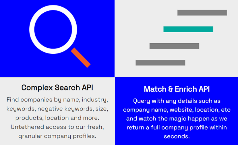 veridion complex search api and match & enrich api explained