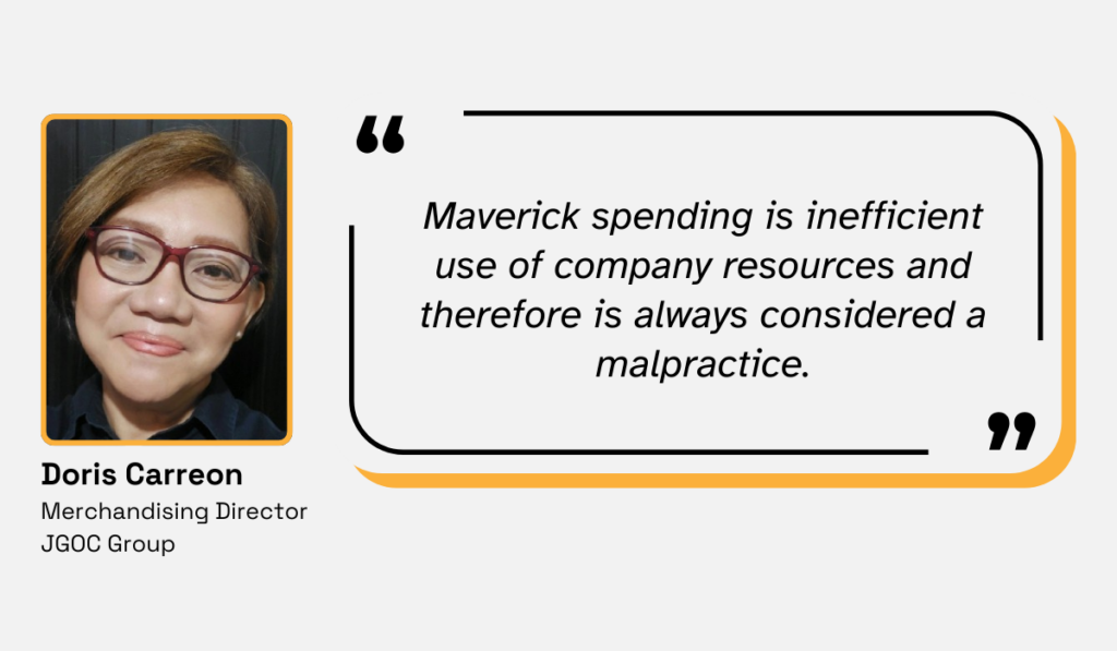 quote about maverick spend