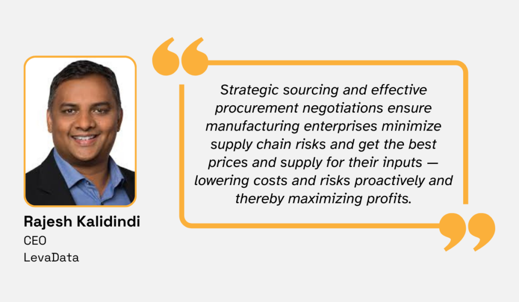 quote about the role of strategic sourcing in maximizing profits