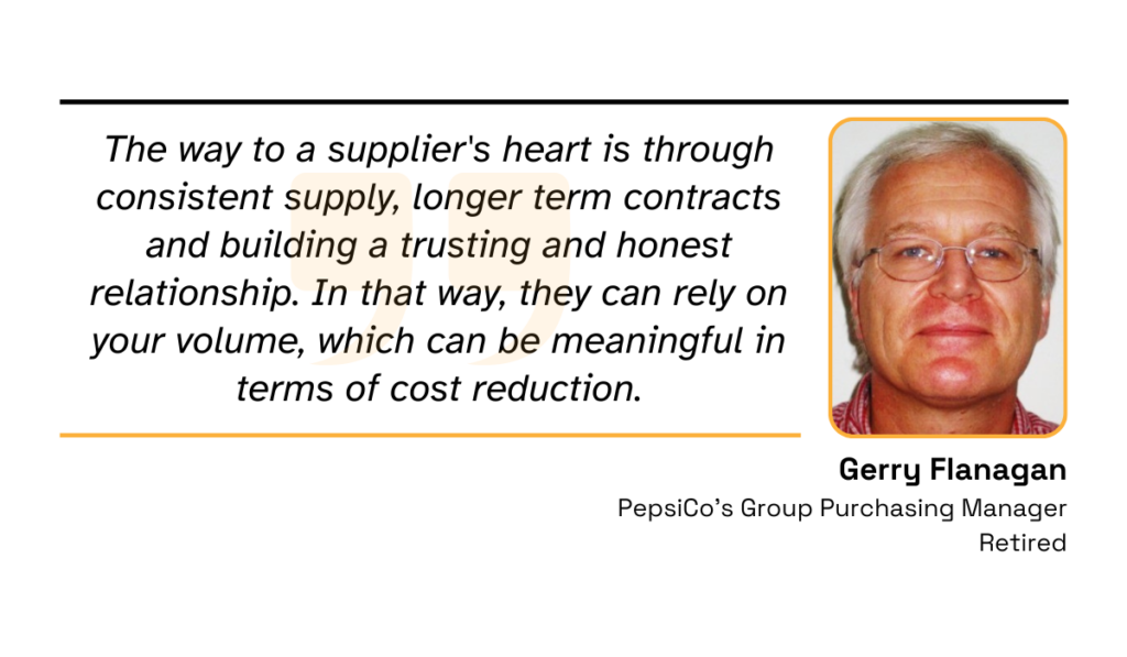 quote on achieving strong supplier relationships 