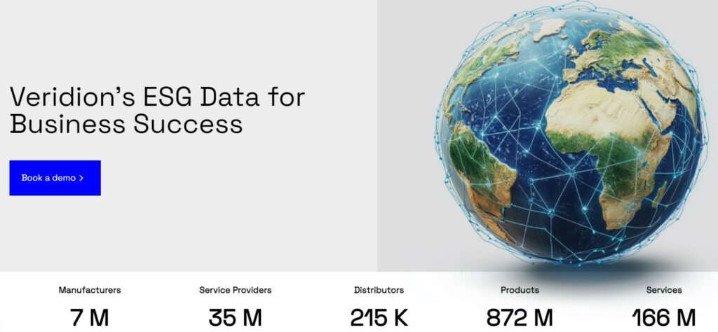 veridion esg data screenshot