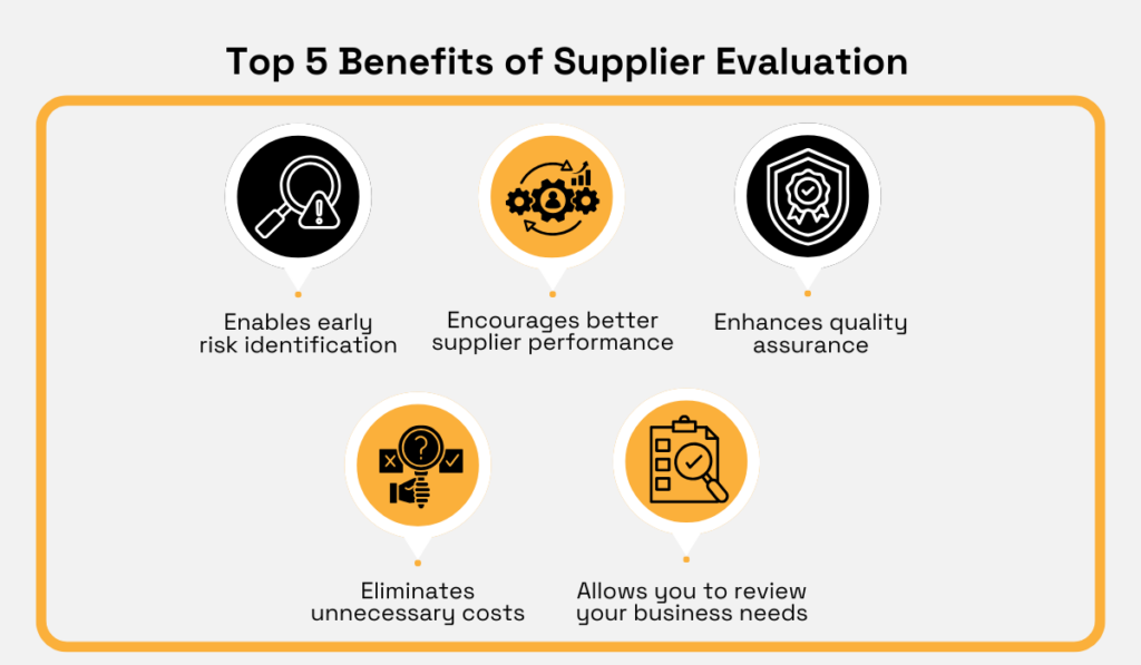 supplier evaluation benefits