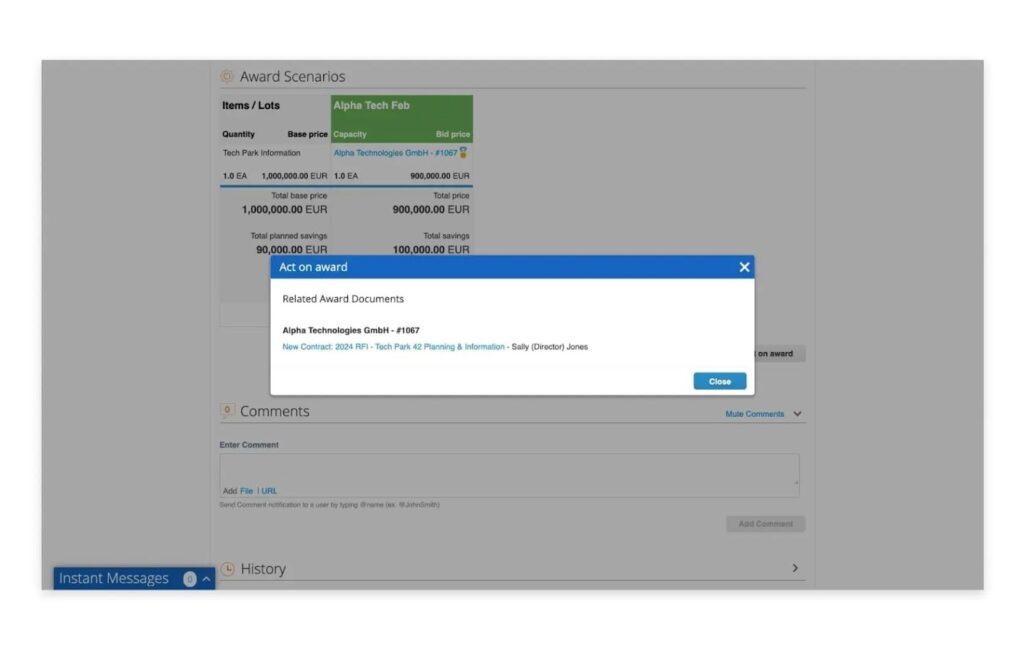 Coupa dashboard