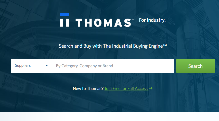 Thomasnet dashboard