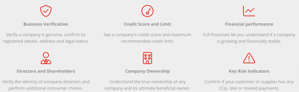 Creditsafe dashboard