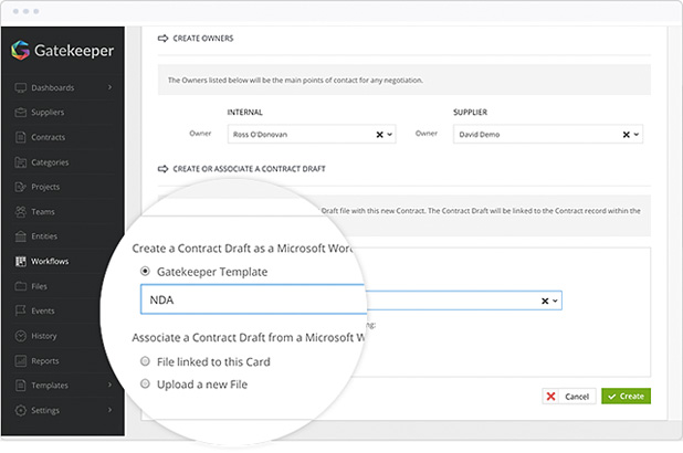 Gatekeeper dashboard