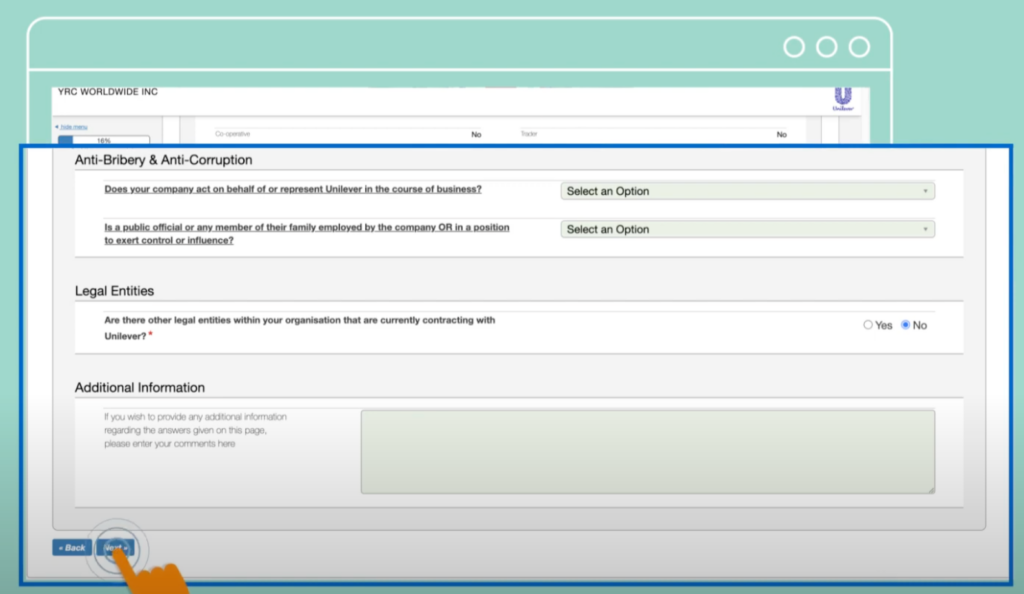 Unilever dashboard