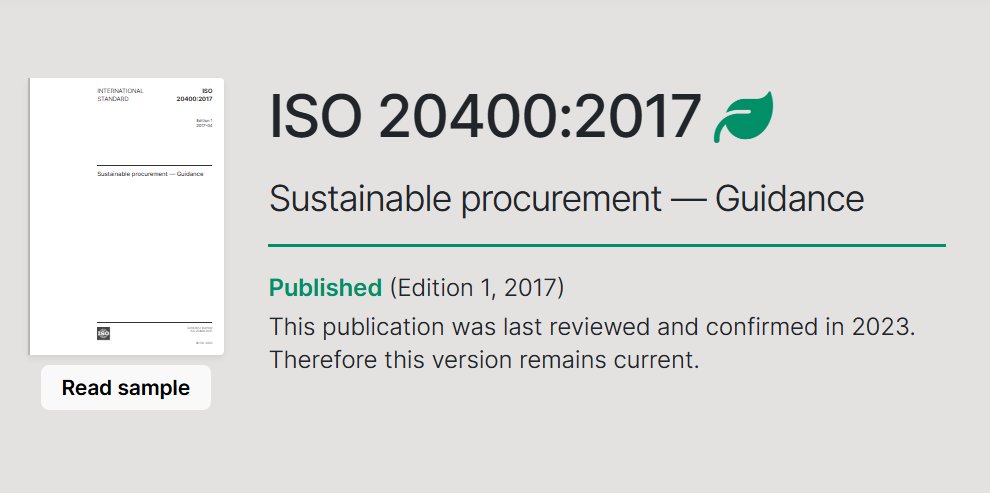 ISO dashboard