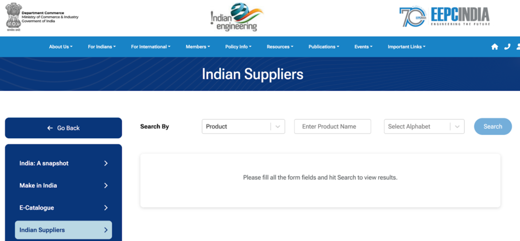 EEPC India dashboard