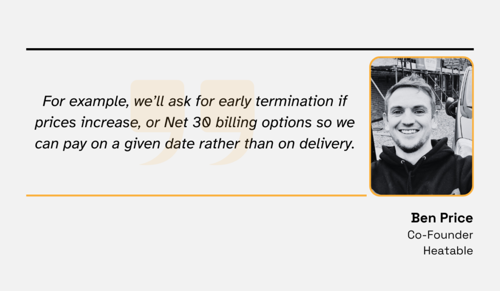 Price quote