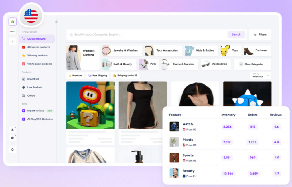 Spocket dashboard