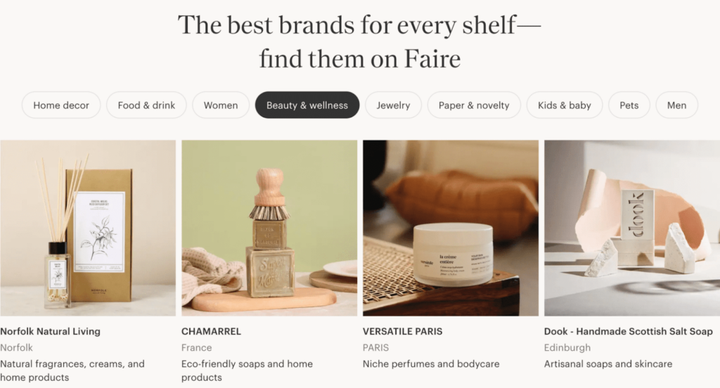 Faire dashboard