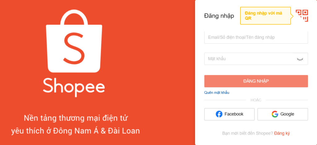 Shopee dashboard