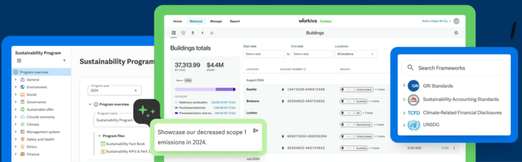 Workiva dashboard