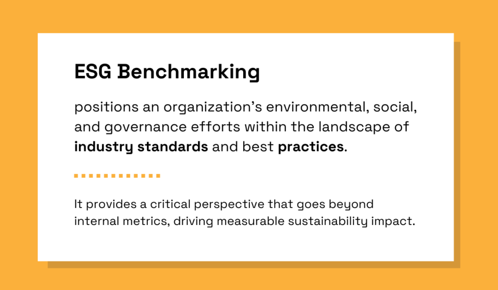 Visual explaining ESG Benchmarking