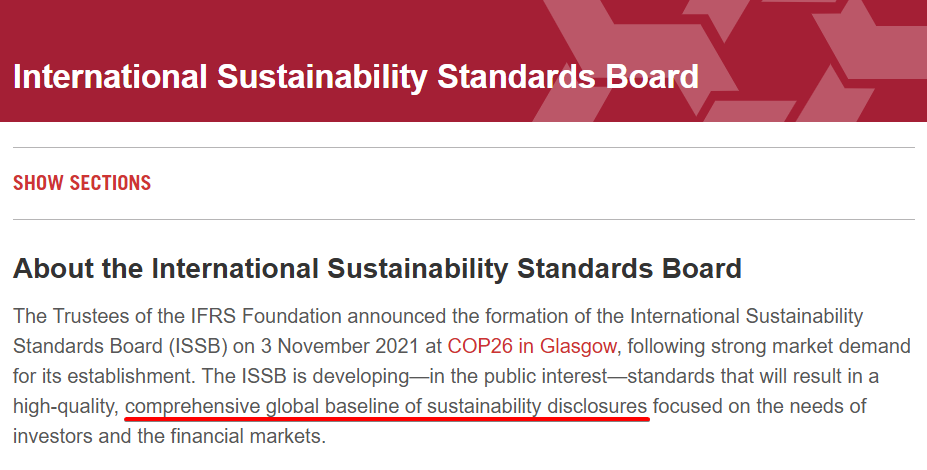 IFRS dashboard