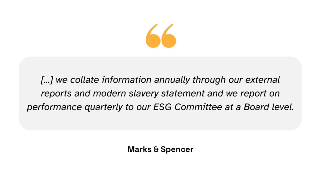 Marks & Spencer quote
