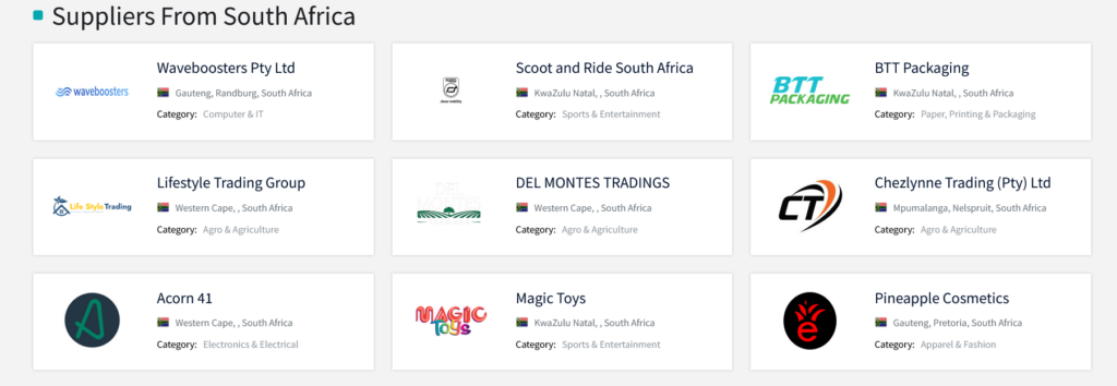 B2BMap dashboard