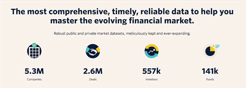 PitchBook dashboard