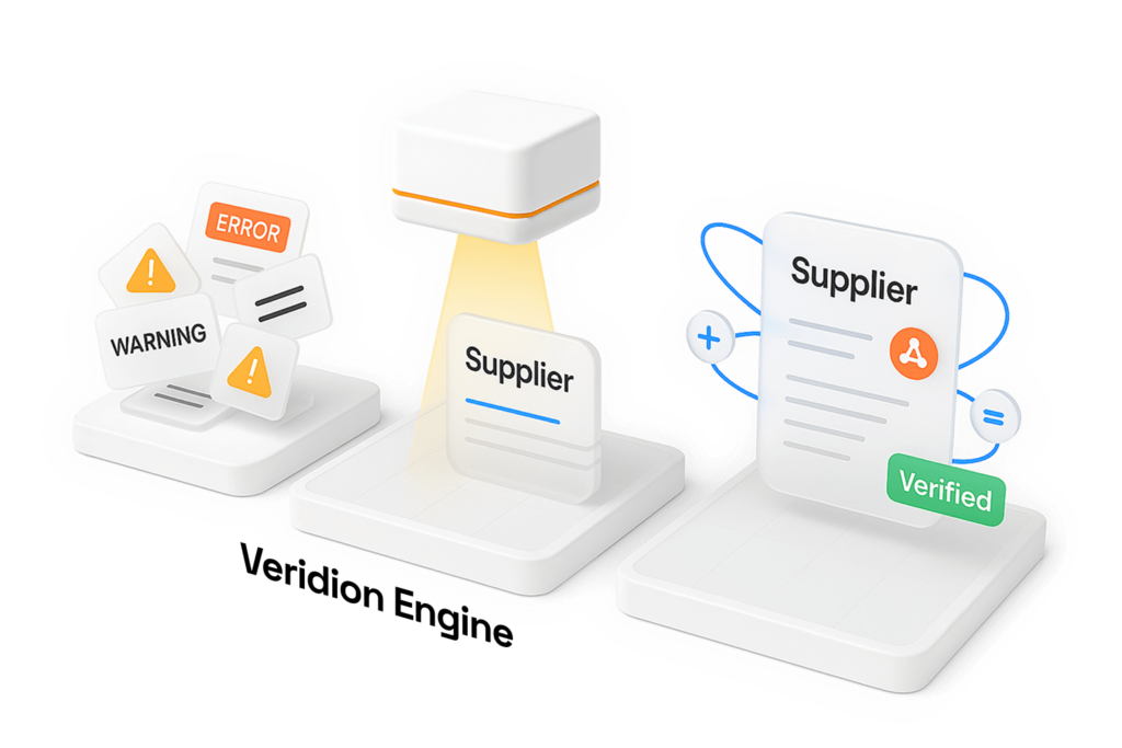 Veridion dashboard