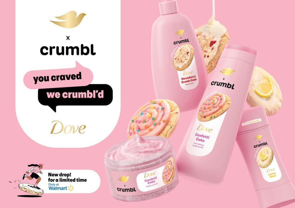 Dove x Crumbl product collaboration
