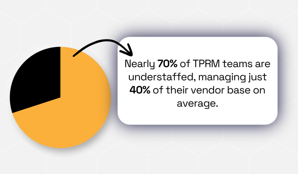 statistic showing that tprm teams are understaffed
