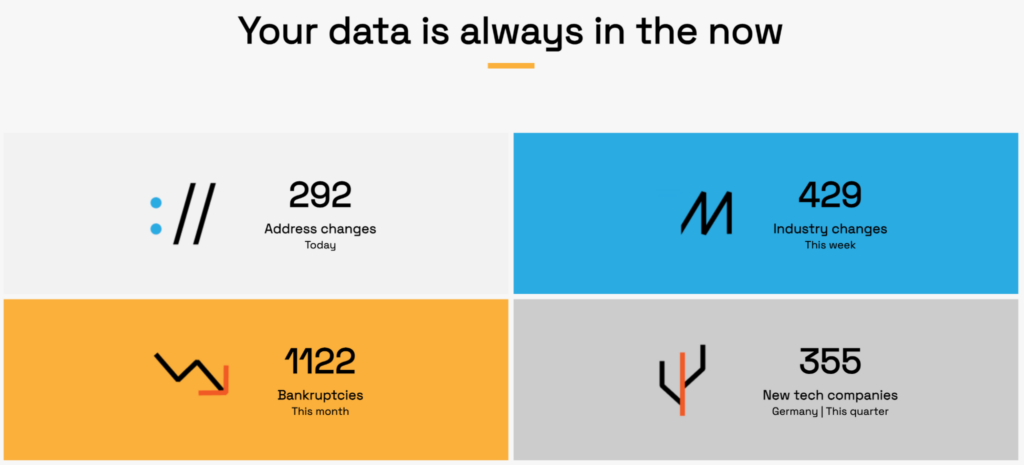 veridion data freshness screenshot