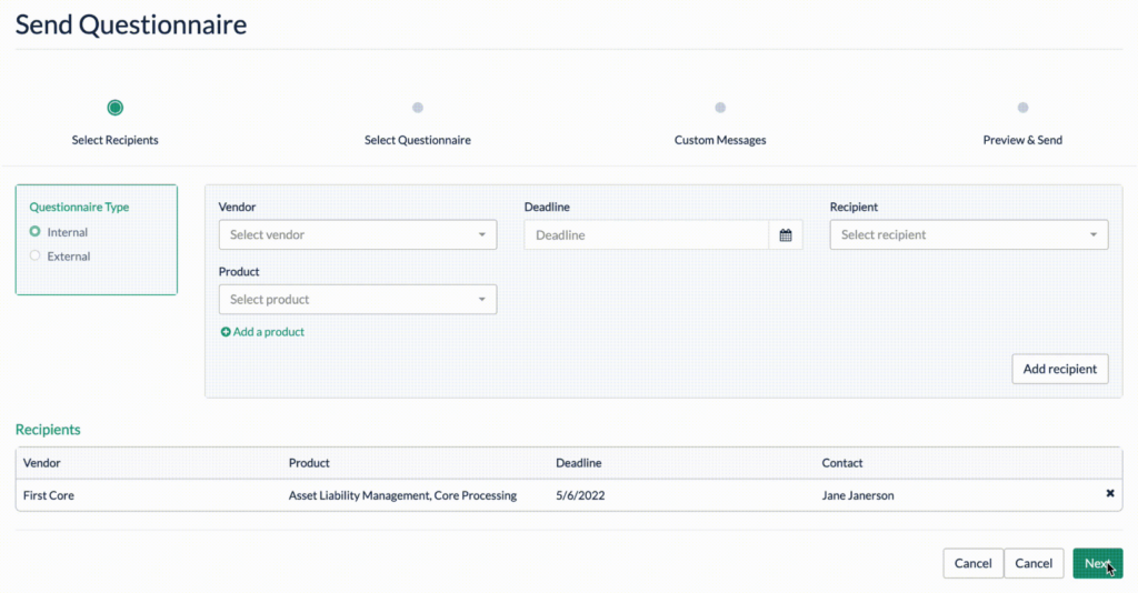 venminder tool screenshot