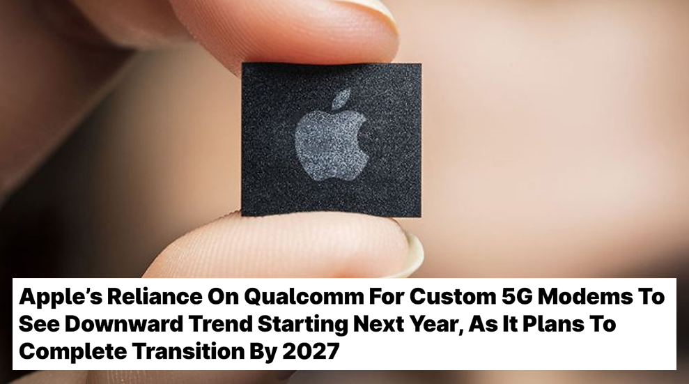 screenshot of a news article on Apple’s experience with Qualcomm