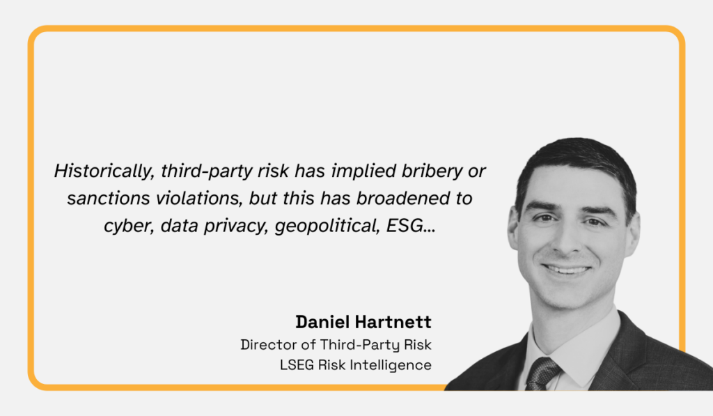 quote on how the vendor risk landscape is continuously evolving