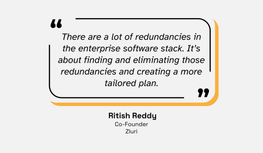 quote on how there is often a lot of bloat in enterprise software stacks