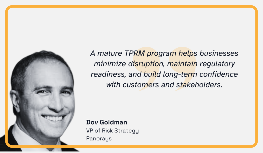 quote on the benefits of having a tprm program