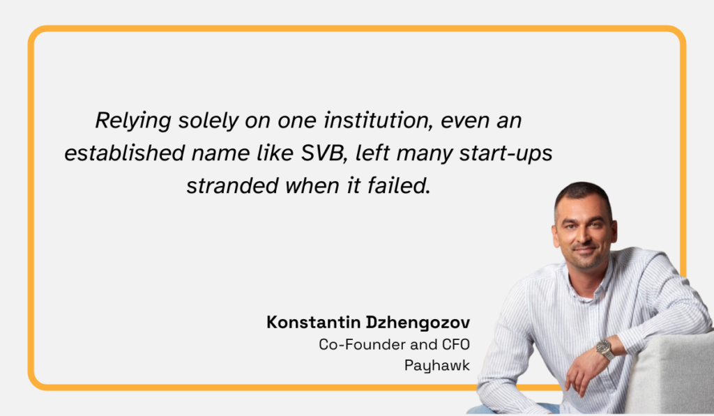 quote on businesses relying on just one institution