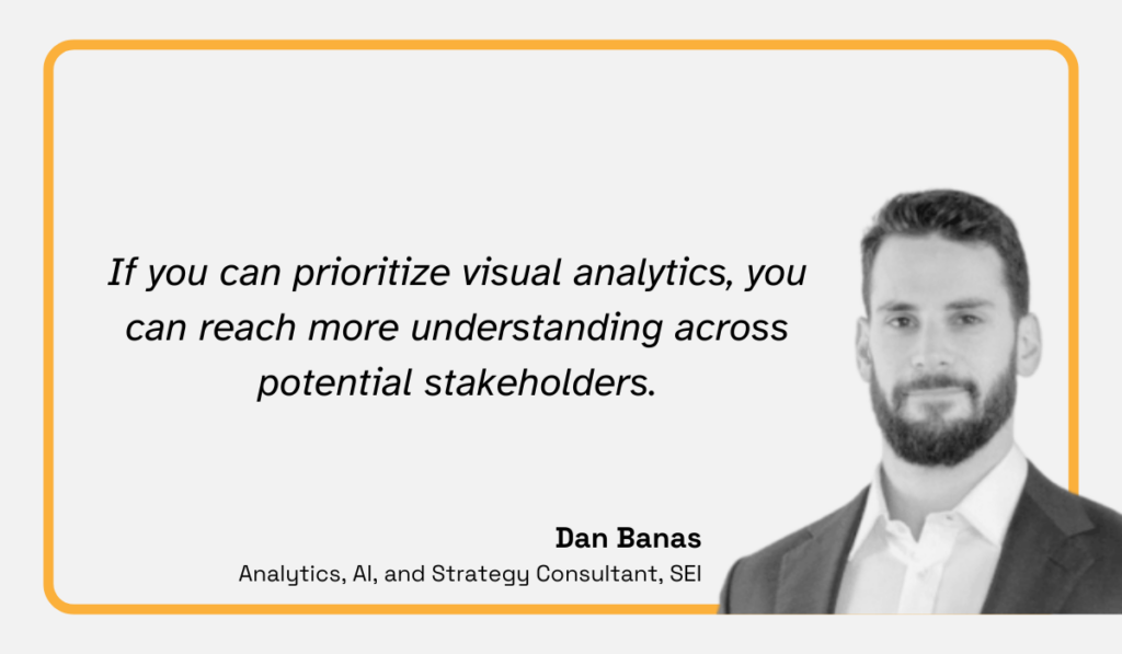 quote on the benefits of visual analytics